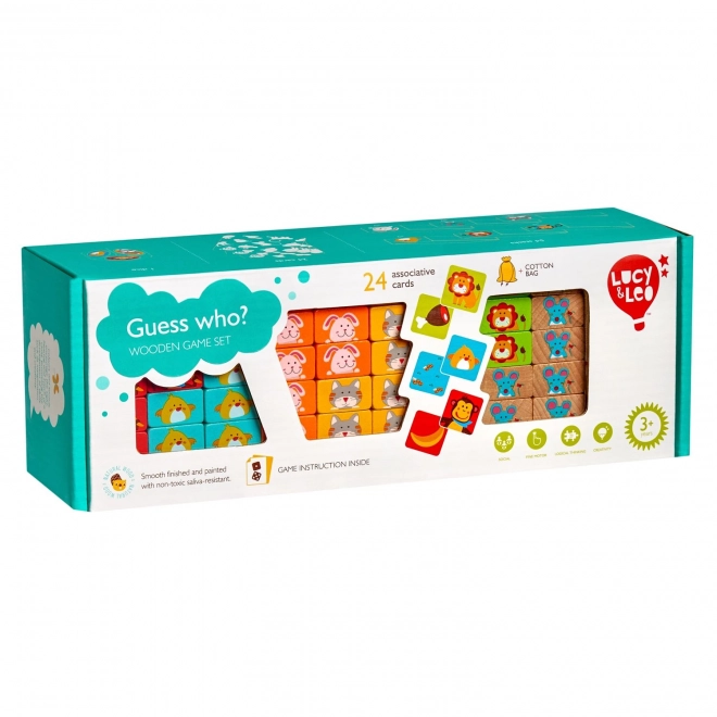 Lucy & Leo 'Raad, wie' - houten kinderspel Jenga