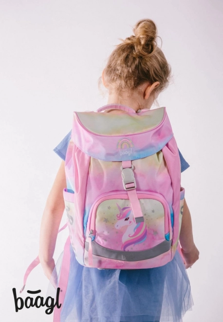 BAAGL Schoolrugzak Airy Rainbow Unicorn