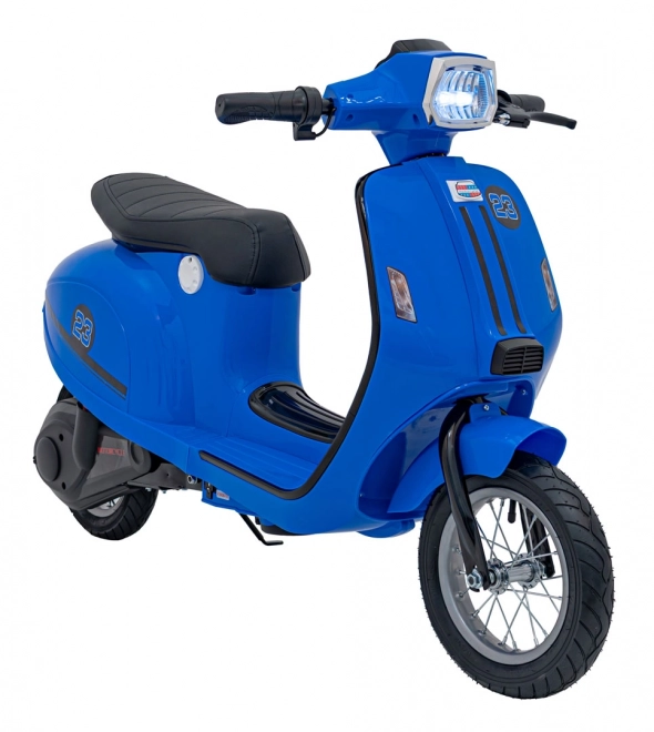 Elektrische Kinder Scooter Retro 23 blauw