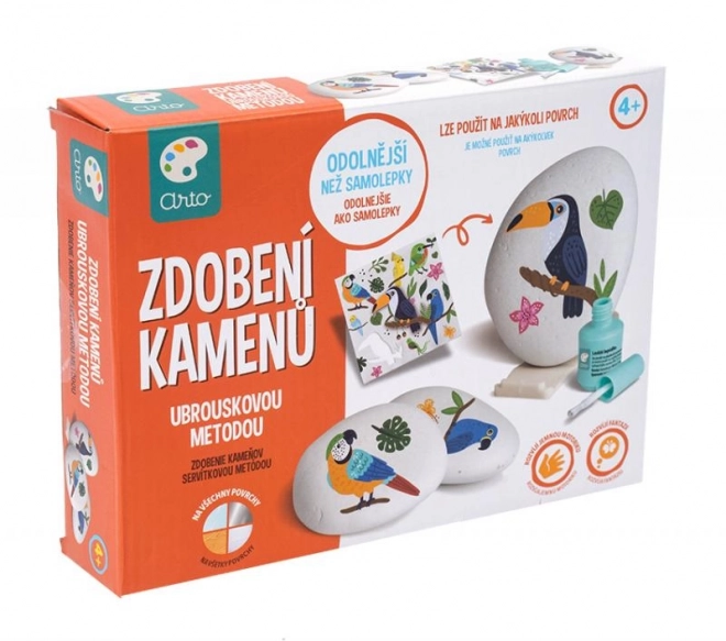 ARTO Kiezelstenen Versieren - met de servetmethode