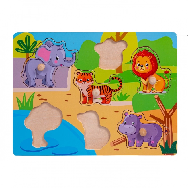 Houten puzzel ZOO