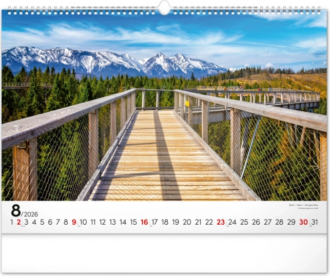 Muurkalender Magische Tatra 2026