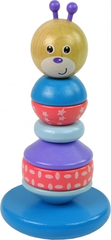 Houten educatieve piramide Beertje