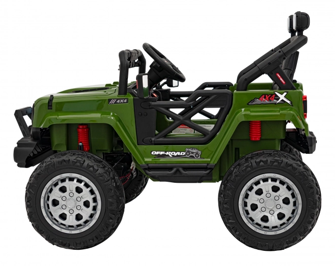 Groen terrein kinderwagen