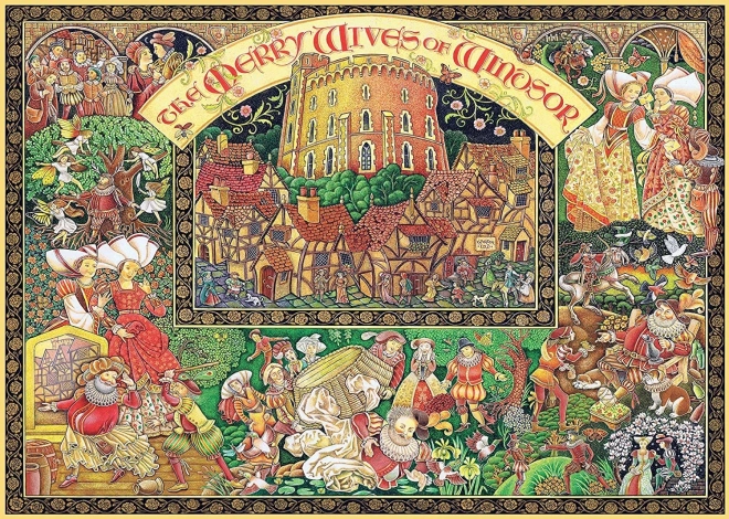 Ravensburger Puzzel Vrolijke Vrouwtjes van Windsor 1000 stukjes