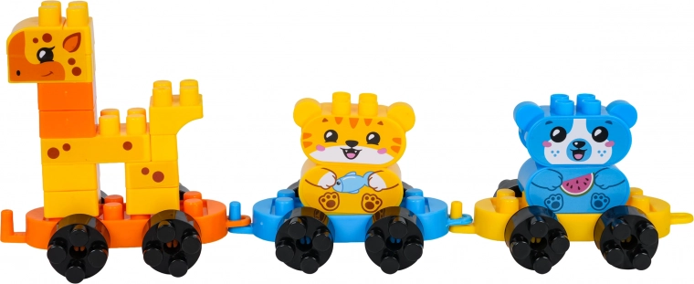 Bouw een schattig dieren-treintje