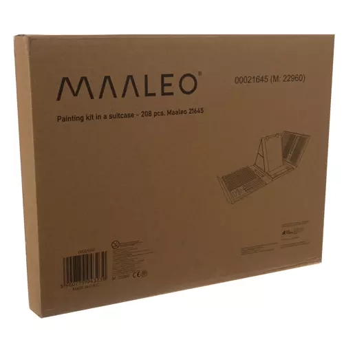 Schilderset in koffer - 208 stuks Maaleo 21645