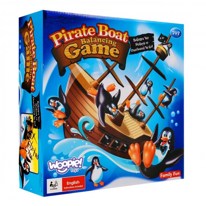 Woopie piratenschip van pinguïns