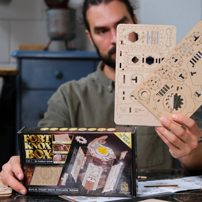 Fort Knox Pro houten puzzel uitdaging