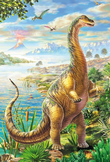 Majestueuze sauropode met lange nek