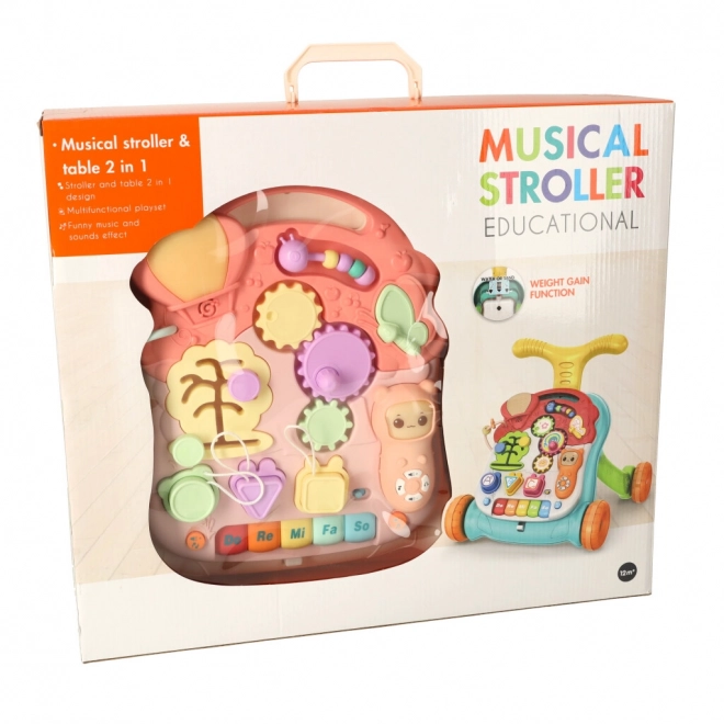 Interactieve looptrainer en educatieve tafel 3-in-1