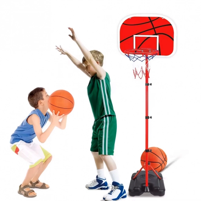 Kinderbasketbalring met verstelbare hoogte en pomp