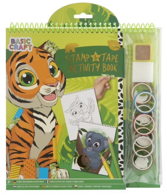 Kleurboek met stempels en stickers