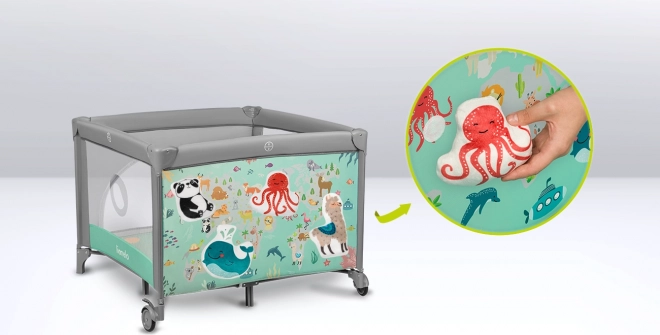 Kinderbox Lionelo Mille grijsgroen