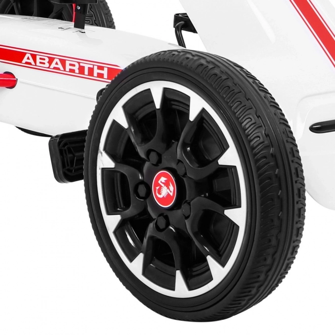 Gokart met trappers ABARTH wit