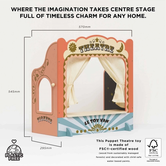 Houten poppentheater Le Toy Van