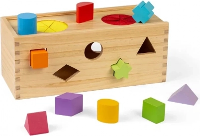 Bigjigs Toys Houten mysteriedoos voor vormen sorteren en insteken