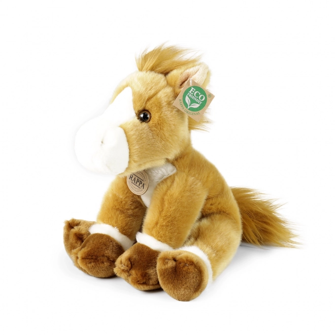 Zittend pluchen paard 30 cm ECO Vriendelijk