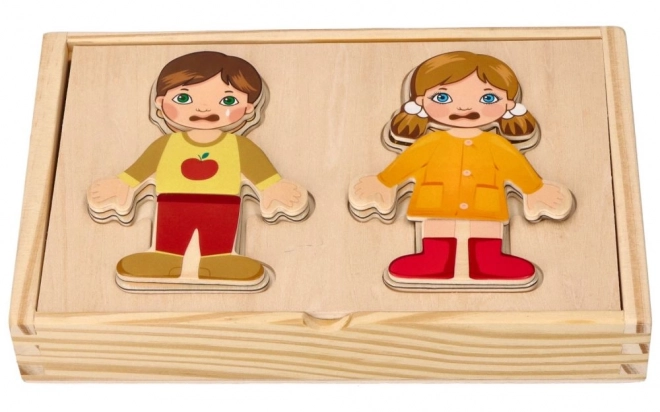 Magnetische verkleedset voor kinderen van de wereld