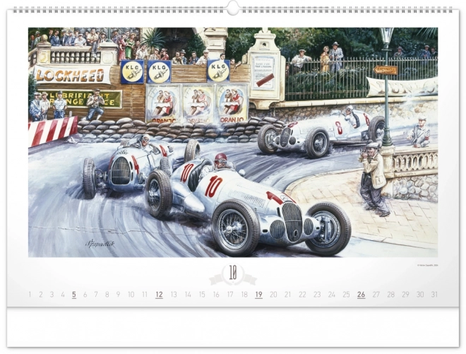 NOTIQUE Muurkalender Oldtimers – Václav Zapadlík 2025, 64 x 42 cm
