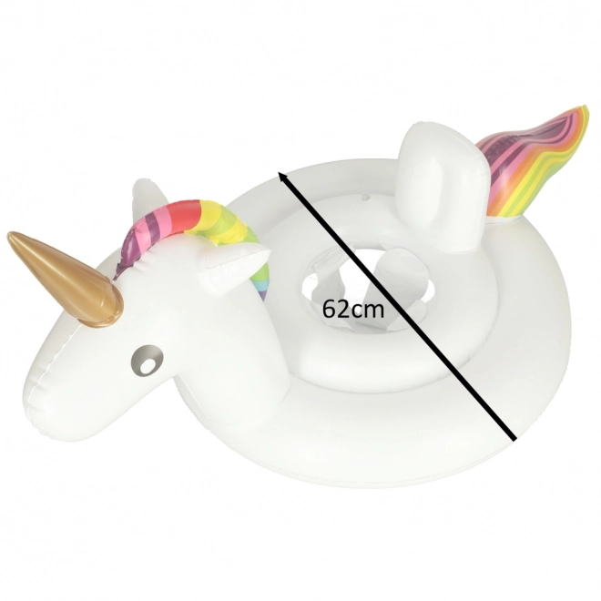 Kinder opblaas zwemband met eenhoorn en stoel 70 cm