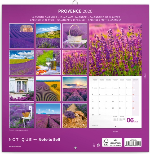 Notitiekalender Provence 2026