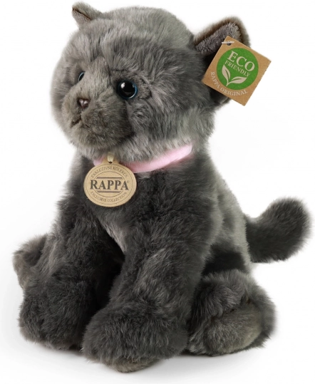 Rappa pluche kat grijs 25 cm eco-friendly
