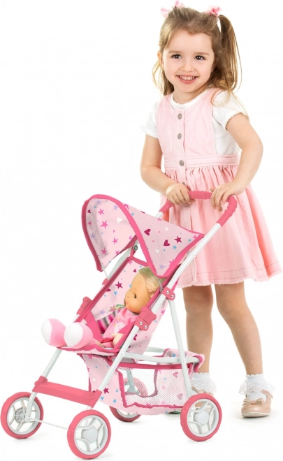 CHIPOLINO Sportieve poppenwagen Alice – roze