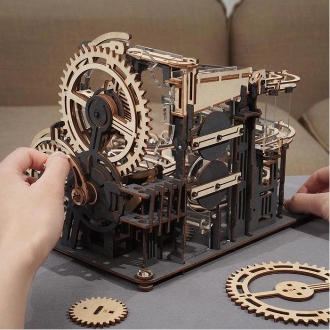 Knikkerbaan Night City - 3D houten bouwpakket