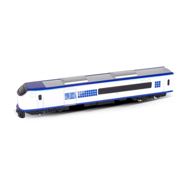 Metalen mini trein locomotief wit