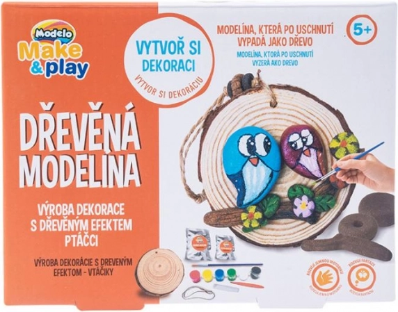 Houten boetseerklei voor kinderen – vogels