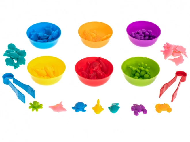 Vuiková montessori spel Leer tellen – Zee dieren