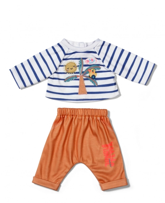 BABY born kleding voor poppen 43 cm met palmmotief