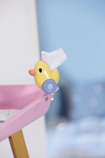 Afneembare doekjesdispenser met eendje