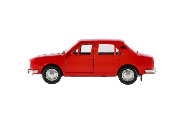 Auto Welly Škoda 105L metaal/plastic 11cm 1:34-39 vrije loop 4 kleuren in doos 15x7x7cm