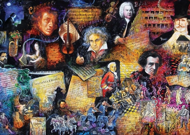 Puzzel Belangrijke Componisten 500 stukjes
