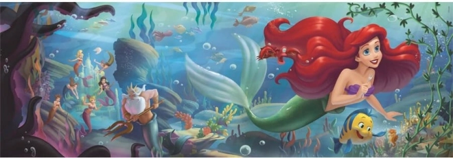 Panoramische puzzel De Kleine Zeemeermin 1000 stukjes CLEMENTONI