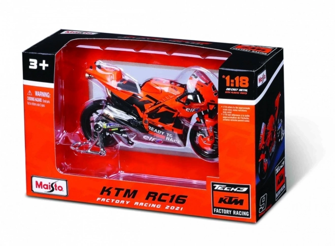 Metalen model motorfiets Tech3 KTM Factory racing 2021 1/18