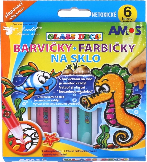Glasverf 6 stuks/10,5 ml