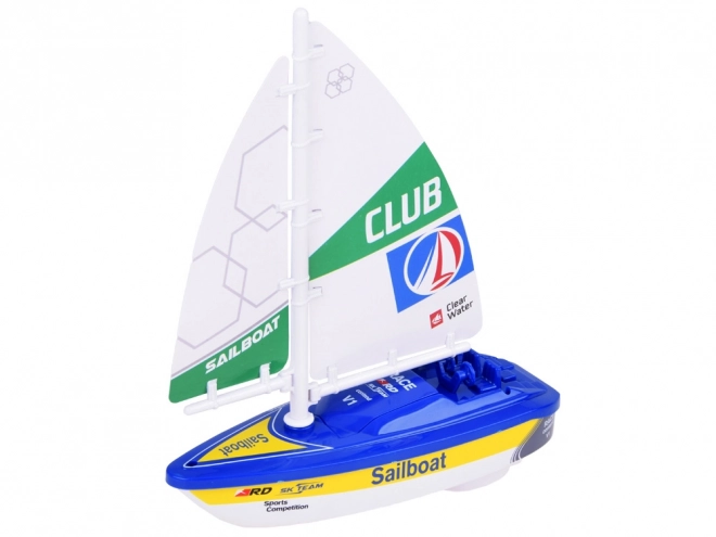 Kleurrijke waterspeelgoed Zeilboot met batterijen ZA5234 – Blauw