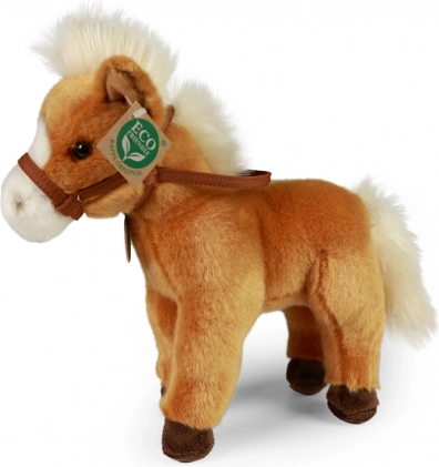 RAPPA pluche paard bruin staand 30 cm eco friendly