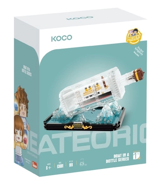 Bouwset KOCO Titanic in een fles