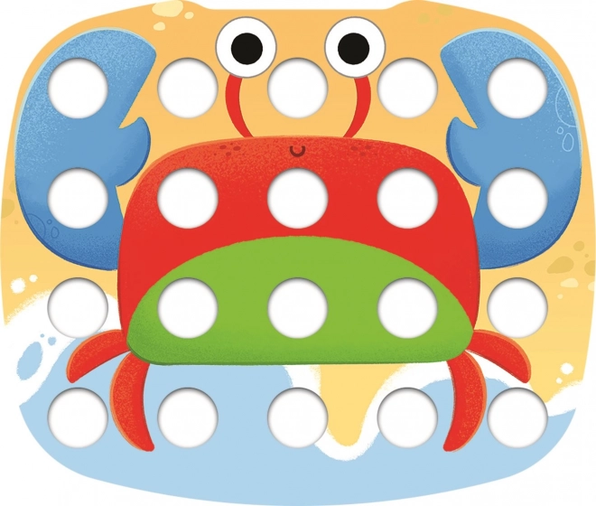Kleurrijke kinder mozaïek plastic in doos 40x27x6cm 12m+