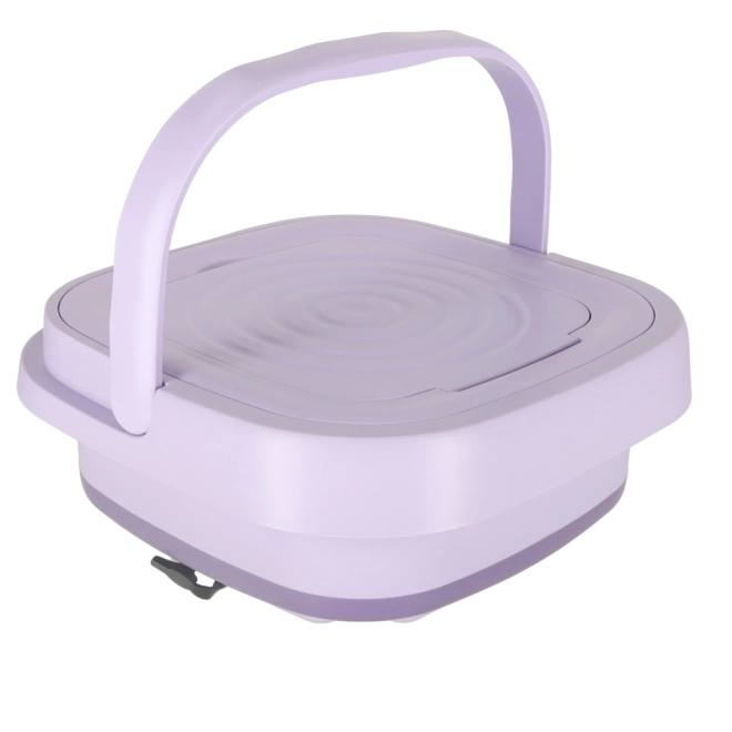 Opvouwbare reis mini wasmachine 8L paars