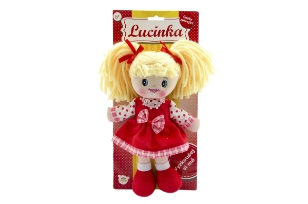 Tsjechische zingende stoffen pop Lucinka - 30 cm