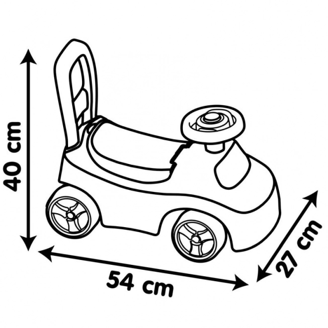 Smoby Loopauto Roze