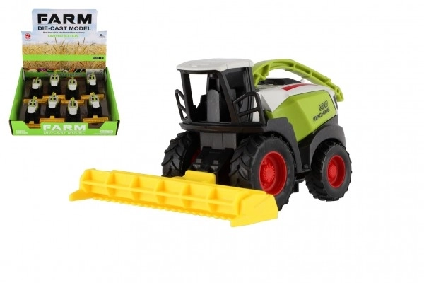 Plastic maaidorser 13 cm met terugtrekmechanisme