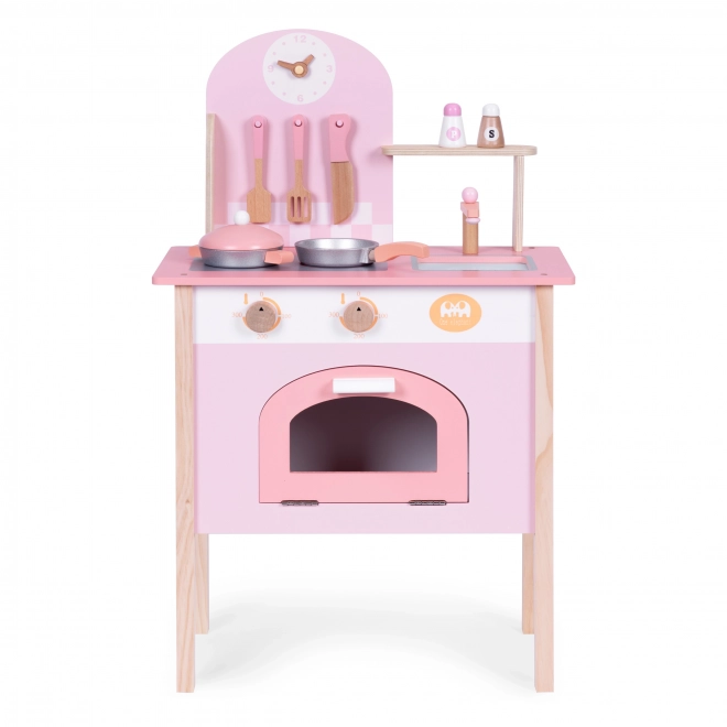 Kinderenkeuken roze met 8 accessoires ECOTOYS