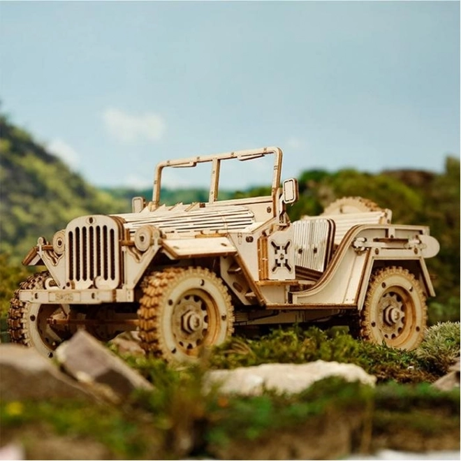 Leger Jeep - 3D houten puzzel