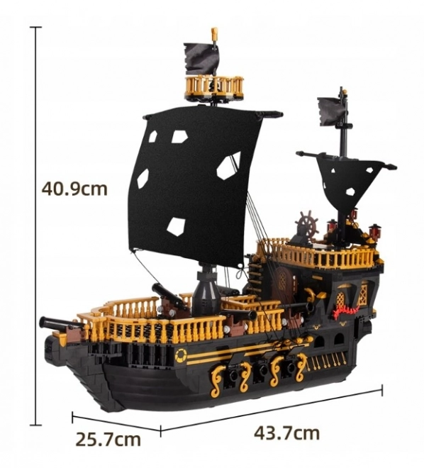 Piratenschip bouwset 1288 stukken